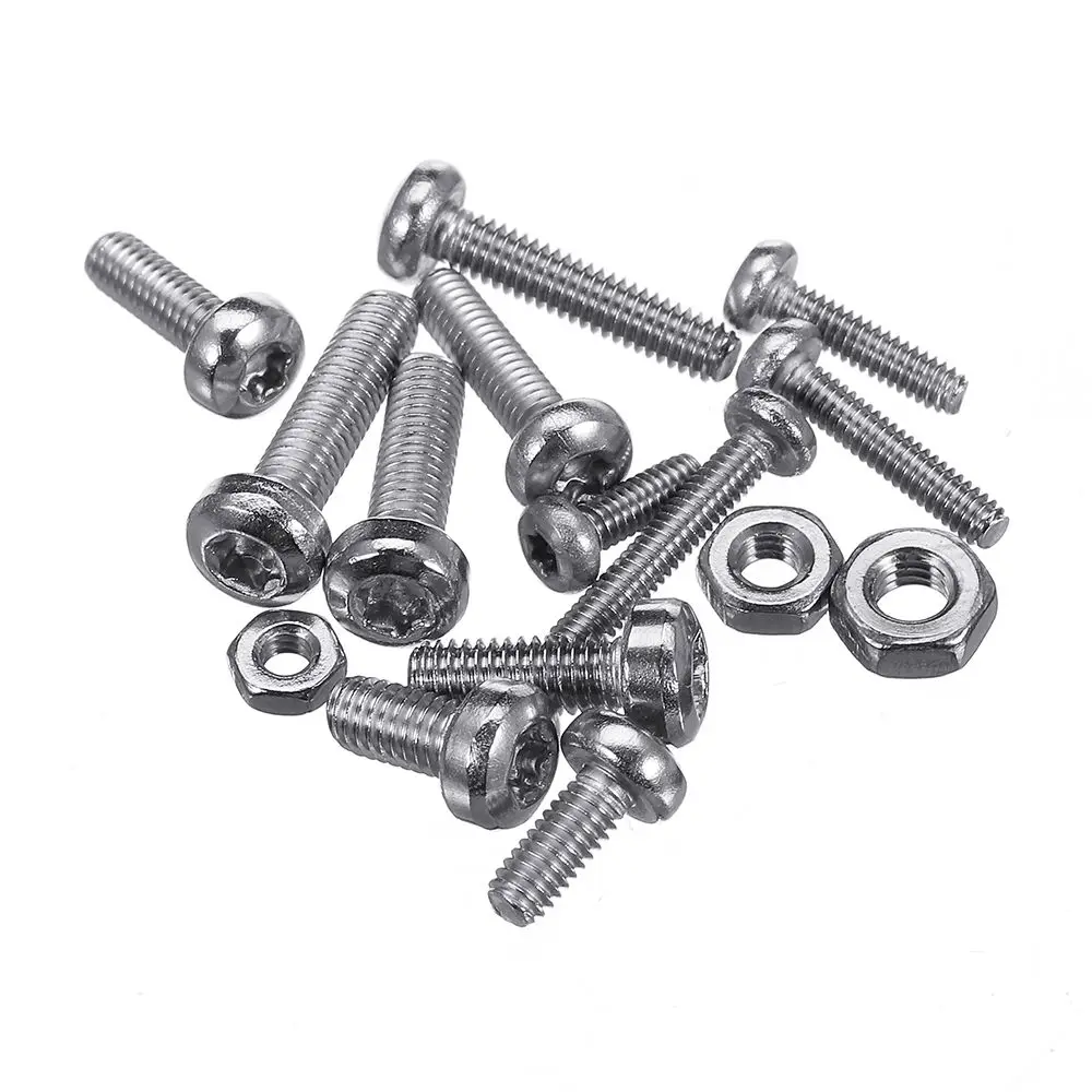 480 шт. M2 M2.5 M3 Torx винт из нержавеющей стали 304 болт гайка ассортимент винтов для