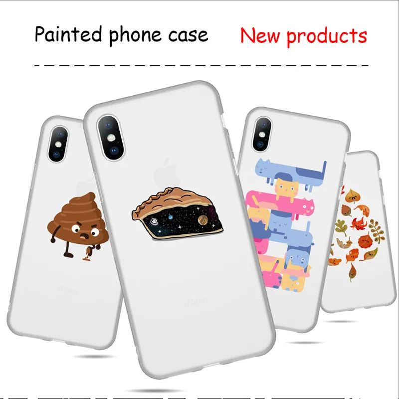 Чехол USLION для iPhone X XS 6 6s 7 8 Plus мягкий ТПУ чехол с мультяшным рисунком торта XR Xs Max 5 SE