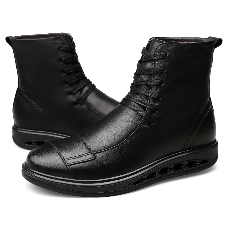 Британский стиль винтажные мужские ботинки Crazy натуральная кожа Martin осенние