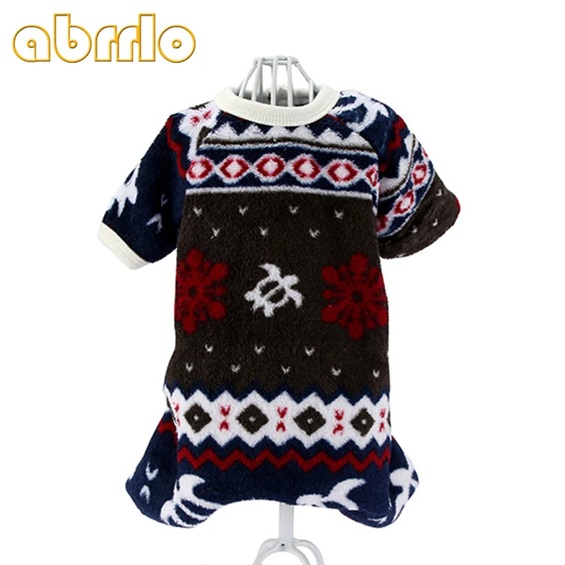 Abrlo/пижамы для собак мягкая теплая Пижама флисовая зимняя одежда Комбинезон