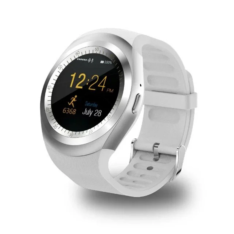 Bluetooth Y1 Смарт-часы Relogio Android SmartWatch Телефонный звонок GSM Sim удаленного Камера