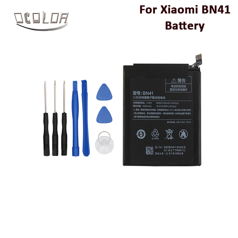 Ocolor для Xiaomi BN41 Батарея Redmi Note 4 MTK Helio X2 Примечание 4X Pro 4G + 64G 4000 мА/ч Аксессуары