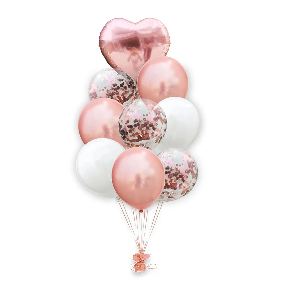 Wedding Decoration 1Set Colorful Foil Balloon Confetti Air Ball Birthday Party Valentine'S Day Gift Surprise DIY Event | Дом и сад