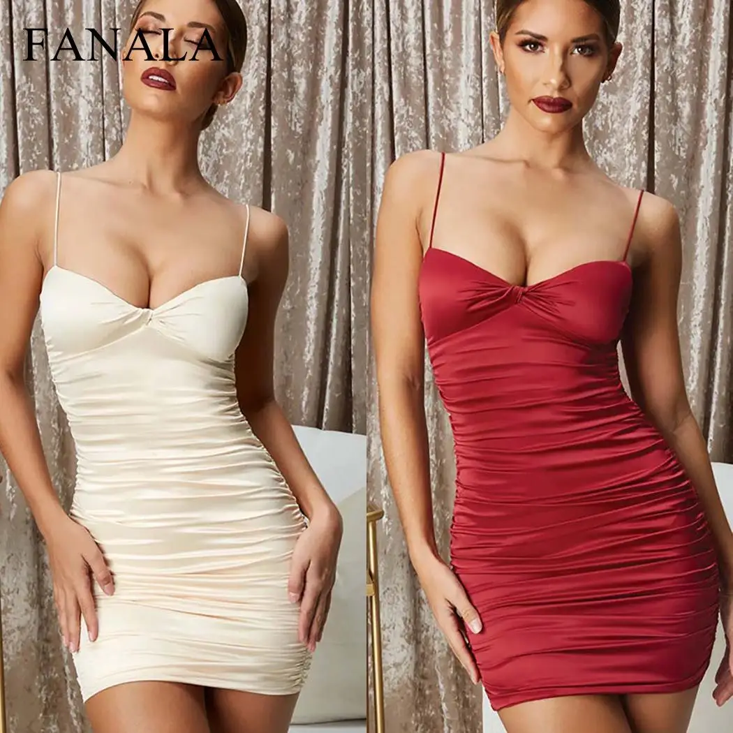 Летнее платье женское модное Vestidos однотонное Плиссированное сексуальное