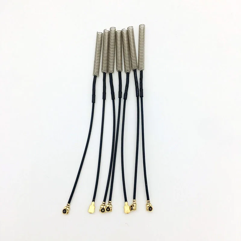 433Mhz 3dbi Phosphorus Copper Nickel Spring Antenna 5PCS / Batch 0.5 x 3.7 x 26 mm RF1.13 Line Length 10CM with IPEX