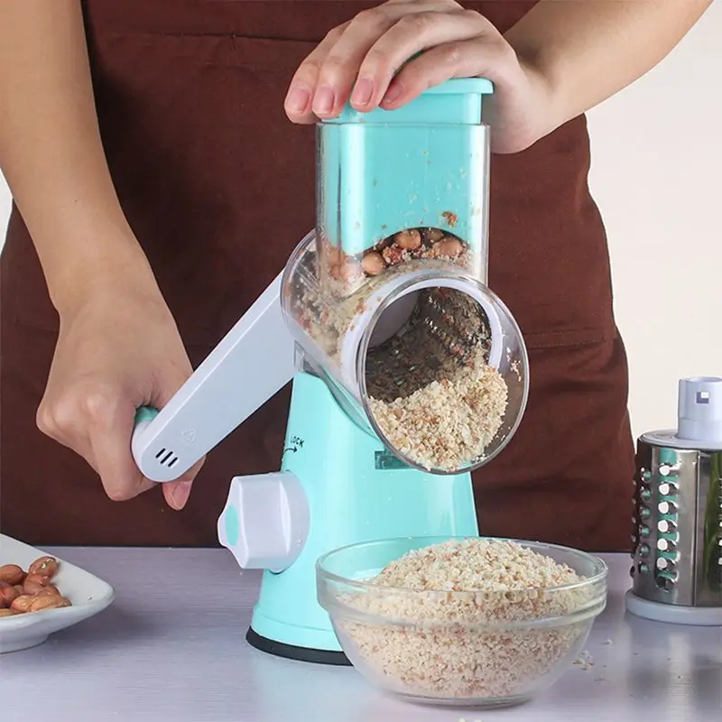 Hot!!! Manual Vegetable Cutter Slicer Kitchen Accessories Multifunctional Round Mandoline Potato Cheese Gadgets | Бытовая техника