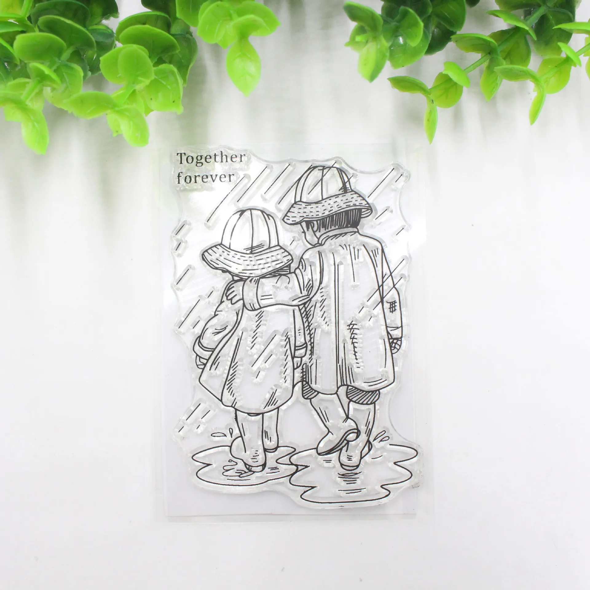 WYSE Love Rabbit Girl штампы прозрачные силиконовые печать для DIY скрапбукинга украшения