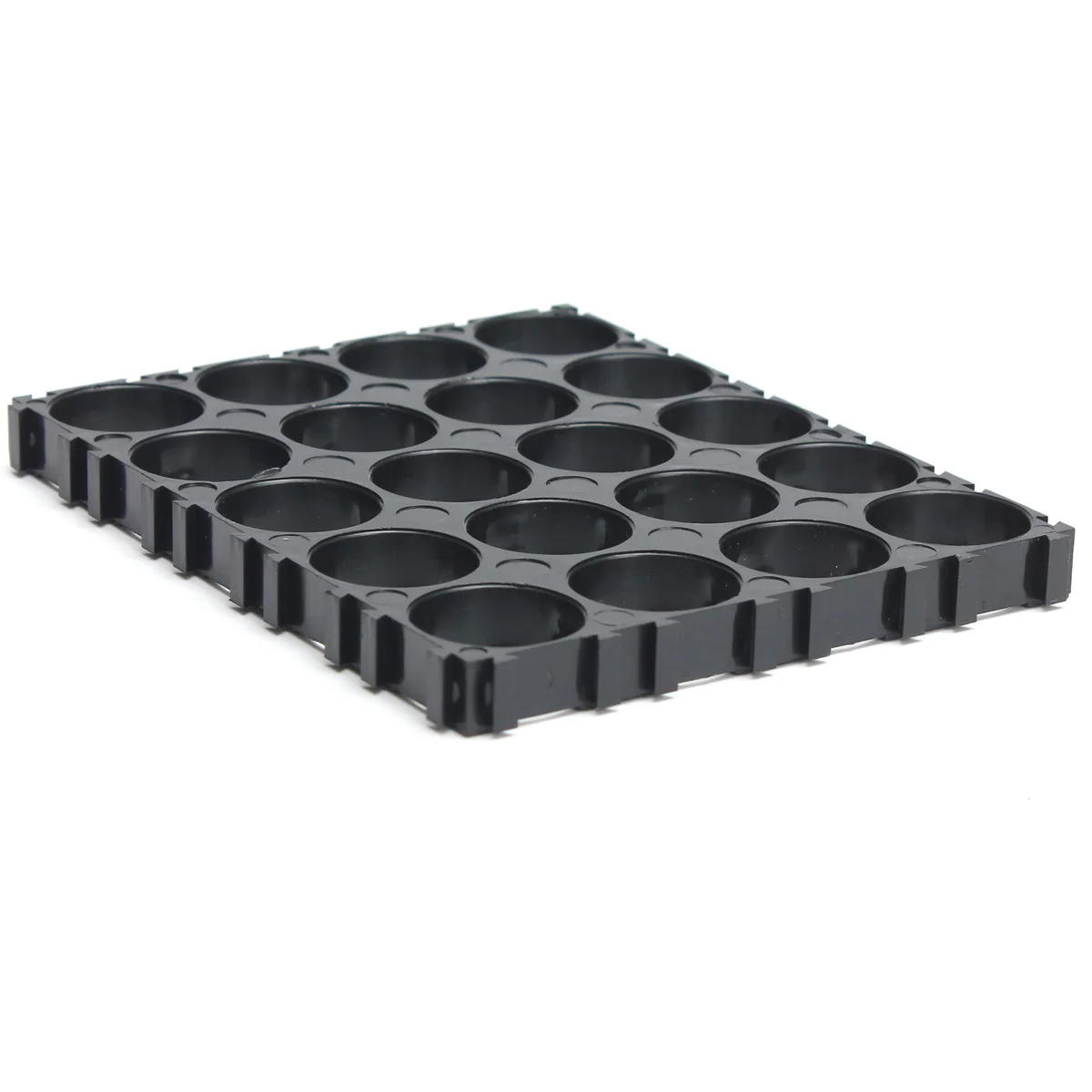 Чехол для хранения батарей CLAITE 4x5 18650 пластиковый держатель с отверстием корпуса
