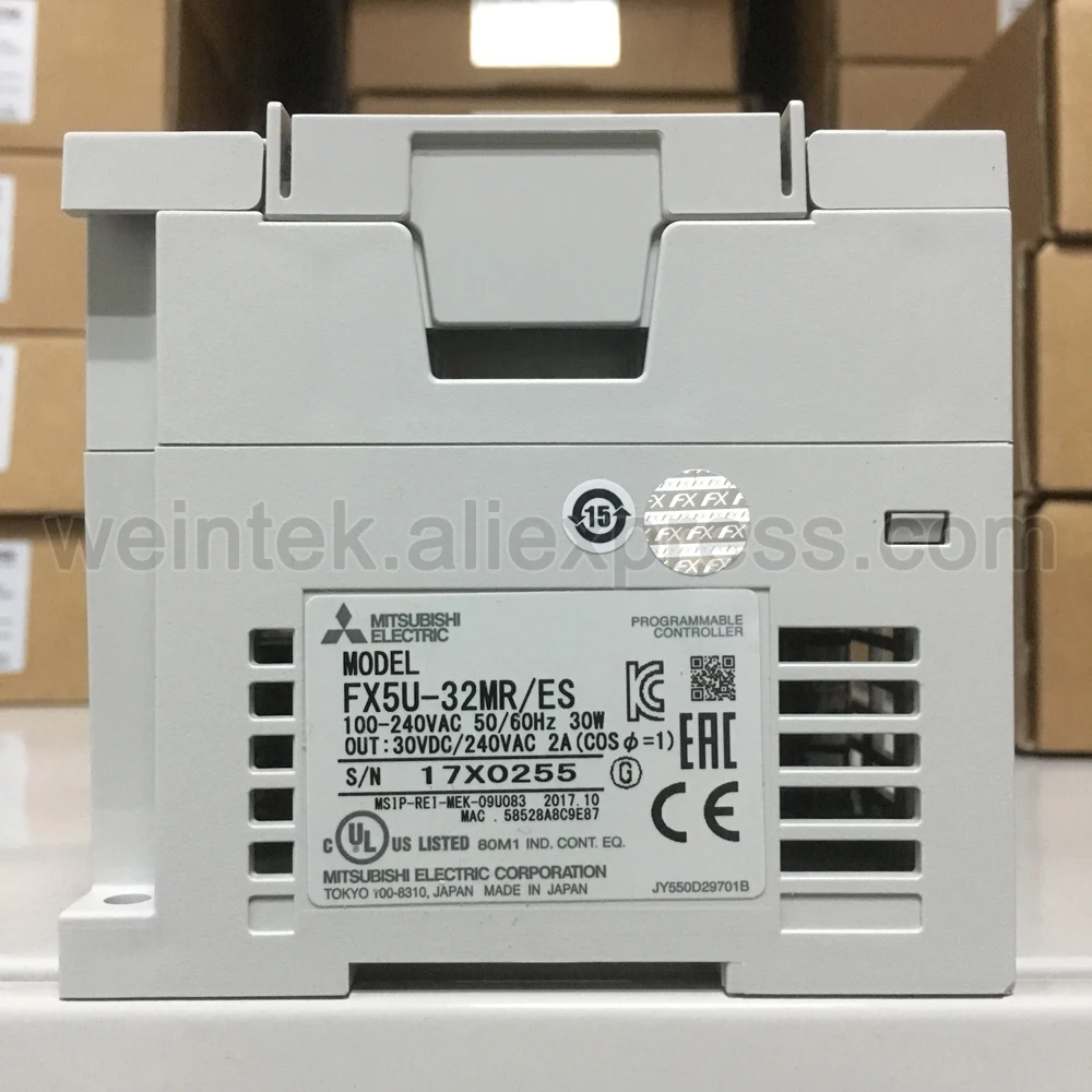 FX5U 32MR/ES MELSEC iQ F PLC 16 DI & реле цифрового устройства вывода (абсолютно новый и