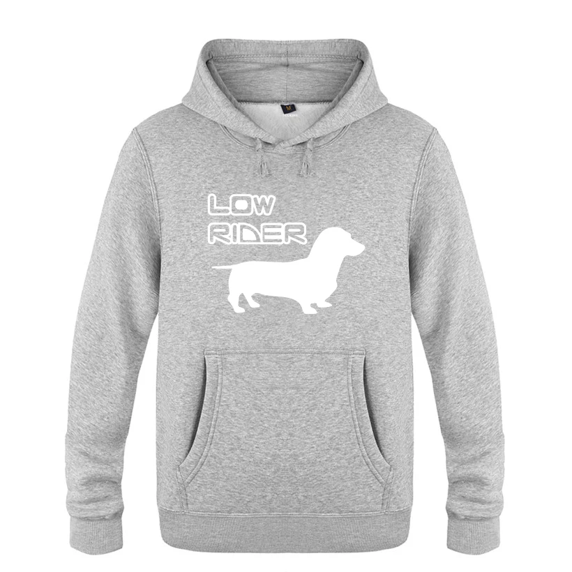 Low Rider-Dachshund Wiener Dog креативные толстовки мужские 2018 флисовые пуловеры с капюшоном |