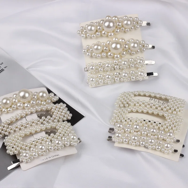 Hair Clips For Girls Metal Hairpins With Pearls Pins Jewelry Accessories CS311 |