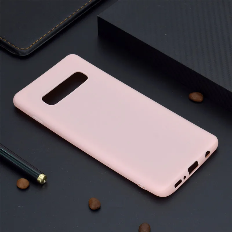 Матовая конфетный TPU чехол для Samsung Galaxy S6 S7 S8 S9 S10 A5 A6 A7 A8 2018 чехлы из мягкого