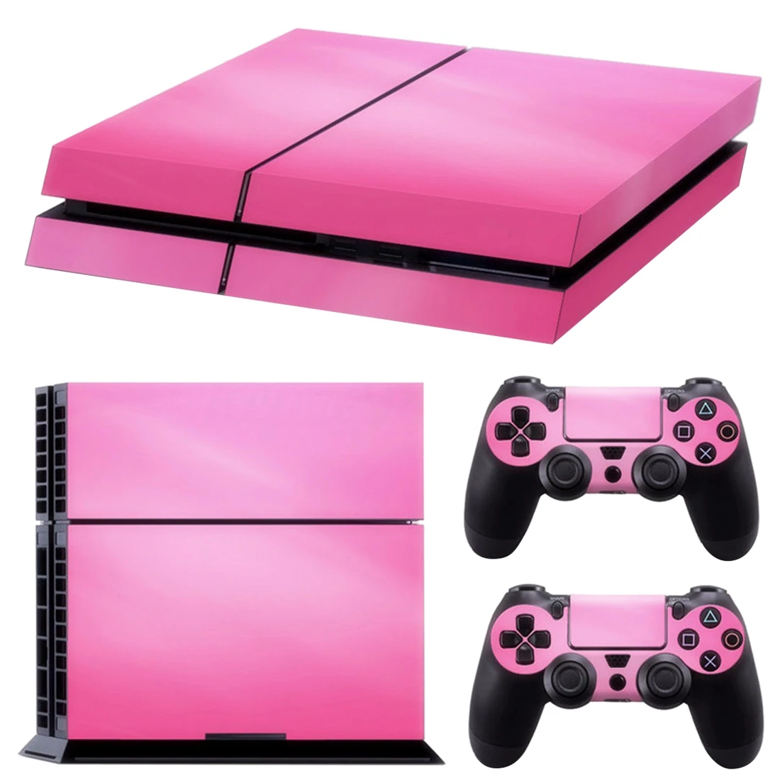 Розовая Виниловая наклейка для PS4 Playstation 4 консоли и 2 контроллера|Наклейки| |