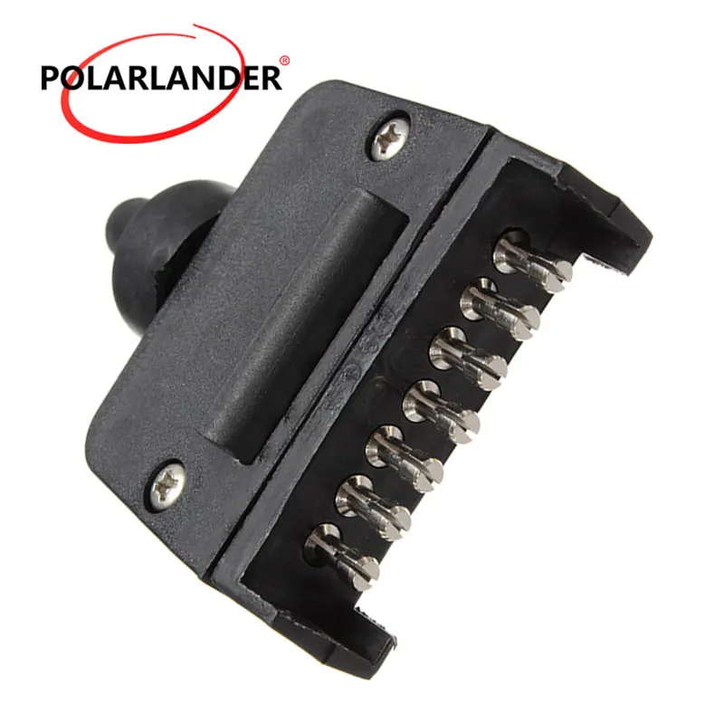 7 Pin Truck Socket Impact Resistant Plastic Trailer Plug Car Flat Outlet Adapter Electrical Replacement Socke | Автомобили и