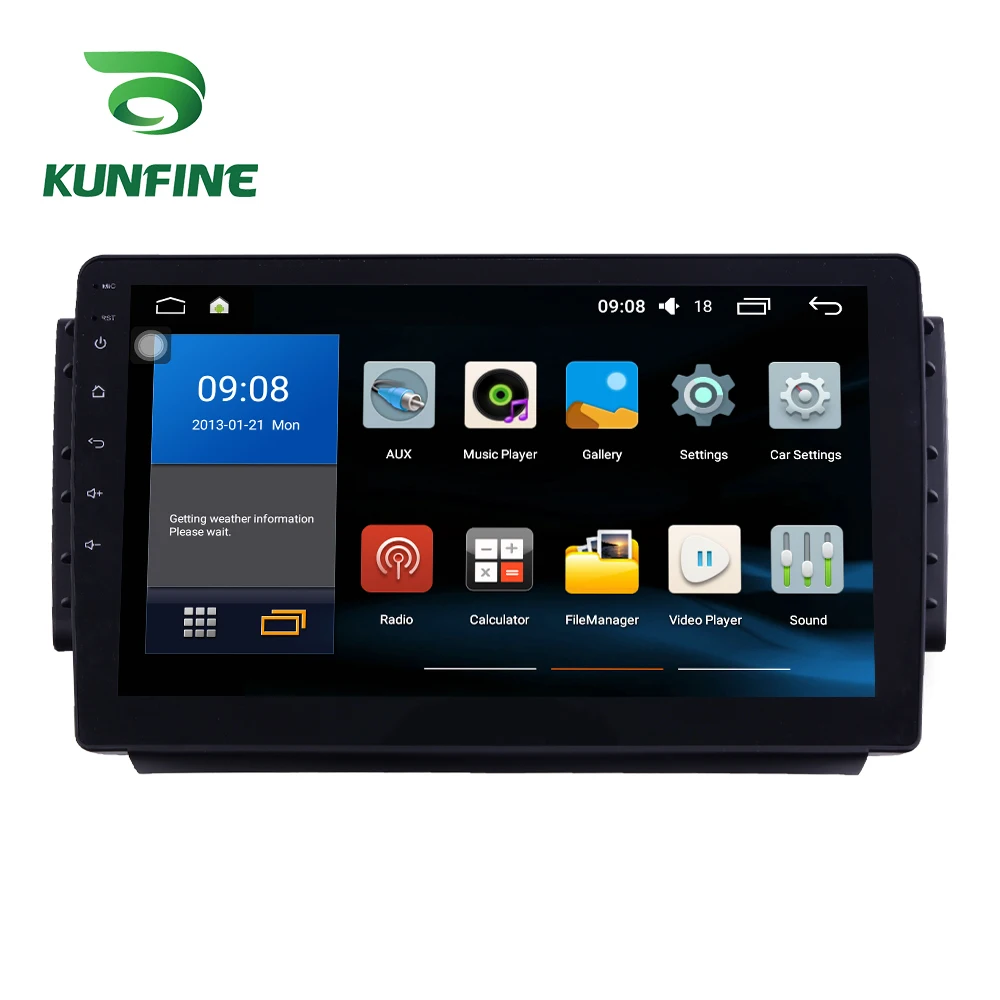 Восьмиядерный 1024*600 Android 8 1 автомобильный DVD GPS навигационный плеер Deckless стерео для