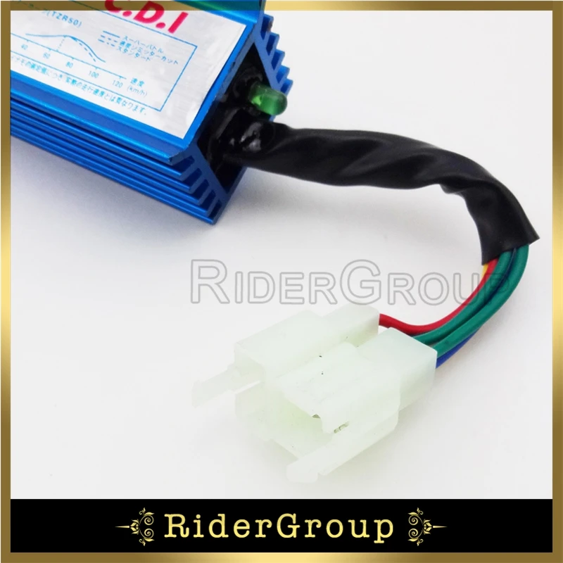 Синий гоночный 6 Pin зажигания AC CDI Коробка для 150cc 160cc 200cc 250cc двигатель яма Байк