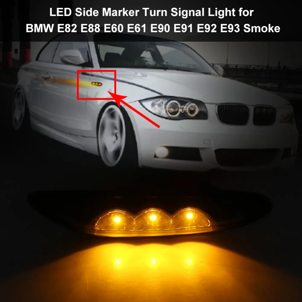 1 пара автомобильный боковой маркер для поворота BMW E82 E88 E60 E61 E90 E91 E92 E93|Сигнальная