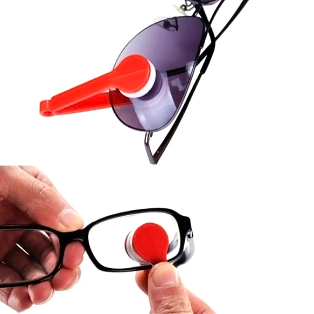 

1PC New Microfiber Mini Sun Glasses Eyeglass Microfiber Brush Cleaner Cleaning Spectacles Tool Clean Brush