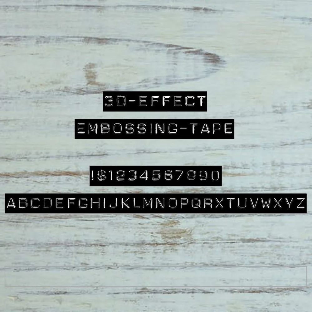 3 упаковки совместимый с dymo 3D тиснением пластиковые ленты 520109 S0847730 9 мм * м черные