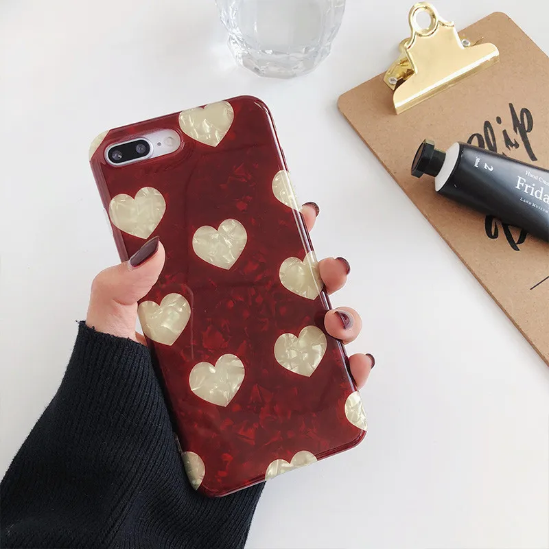 XINDIMAN Love patterned silicone case for iphone 7 8 Phone Case For iPhone X XR XMax fundas TPU Cover 6 6S Plus Capa |