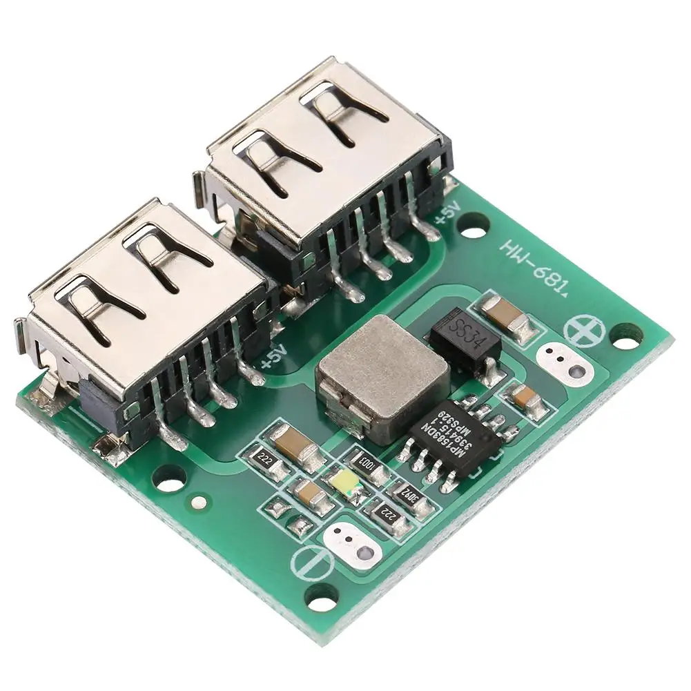 Двойной USB-выход 9 В/12 В/24 В до 5 3 А понижающий модуль зарядного устройства |