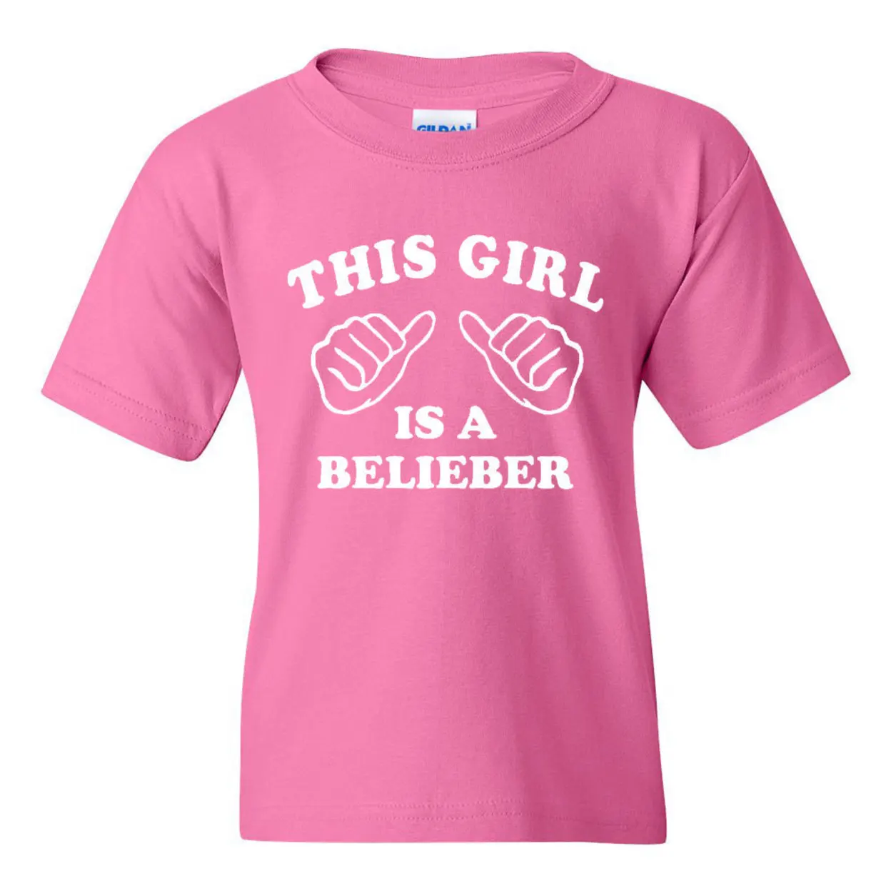 Новая молодежная Детская футболка с надписью This Girl Is A Belieber| |