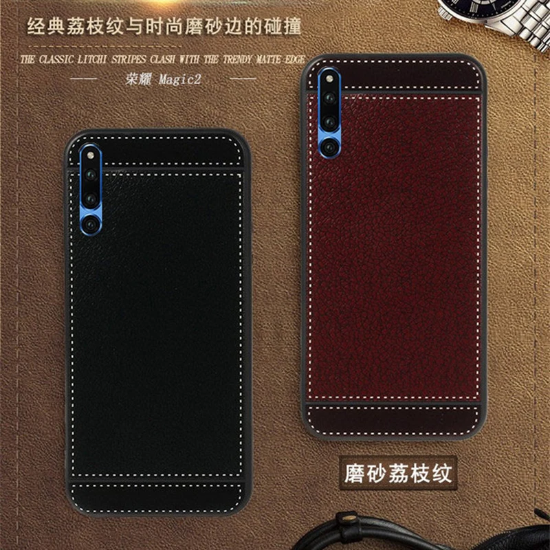 Чехол iSecret для Huawei honor Magic 2, кожа TNY-AL00, TNY-TL00, 6,39 дюйма, мягкий черный силиконовый чехол для Honor Magic 2, чехол для телефона