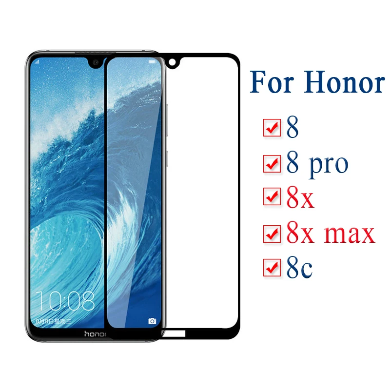 Защитное стекло для Huawei honor 8x max 8c 8 pro протектор экрана из закаленного стекла