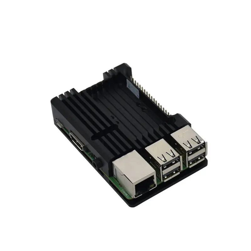 Raspberry Cnc алюминиевый сплав бронированный чехол с охлаждающим радиатором двойной