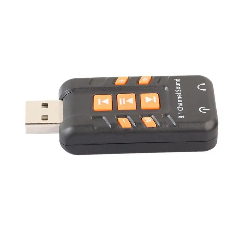 USB звуковая карта 8,1 канальный виртуальный CH 3D аудио адаптер Усилитель для ПК