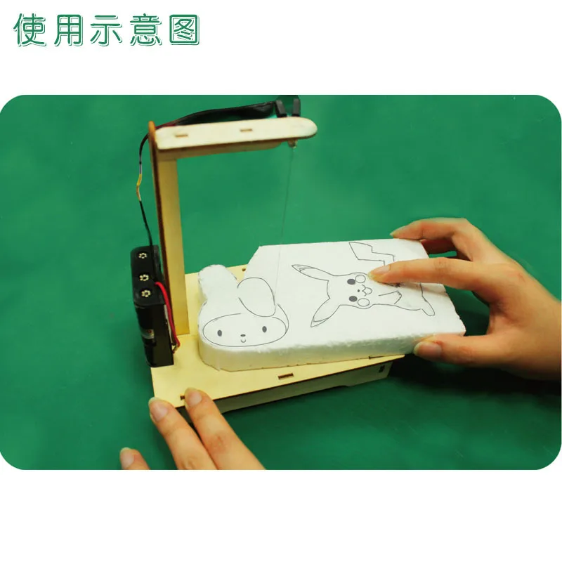 Творческий стержень Развивающие DIY деревянные игрушки пенная режущая машина