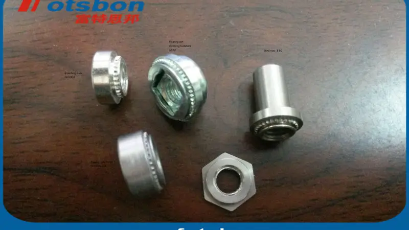 S-M3-0 s-m3-1 s-m3-2 самозажимные гайки, заклепочные гайки, прямые продажи с фабрики, PEM стандарт, лот в наличие, пресс в орехах
