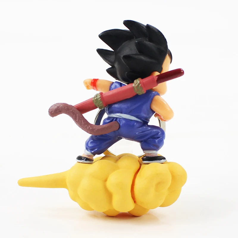 7 см Dragon Ball Z Super Saiyan Son Goku Capriola Cloud Key Bin Baby цепочка для ключей из ПВХ Игрушечная