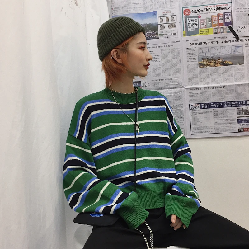 Женская одежда осенняя уличная новинка ulzzang корейская мода Харадзюку Свободный