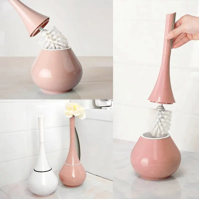 Набор закрытых туалетных кистей белые ABS пластиковые щетки для унитаза и