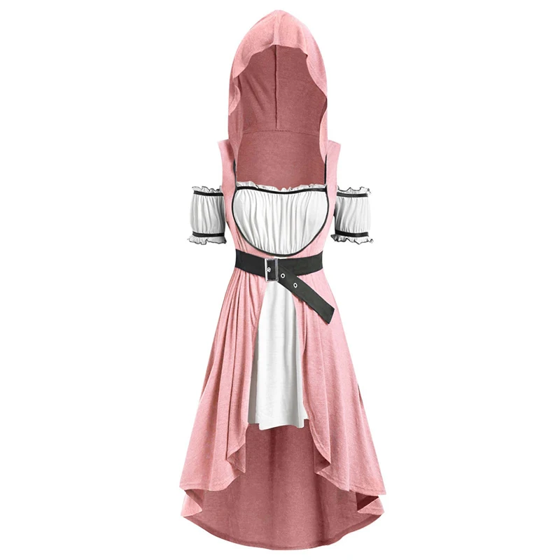 Женские повседневные свободные модные панк готические Mediaeval с шляпой пояс