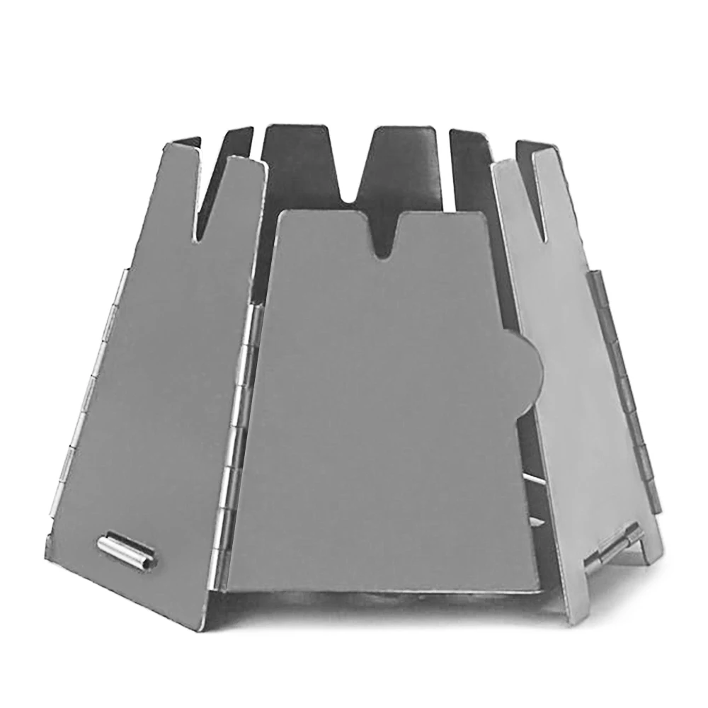 

Lixada Folding Wood Stove Folding Stainless Steel Hexagon Wood Stove Outdoor Camping Pocket Burning Stoves for Picnic Hiking
