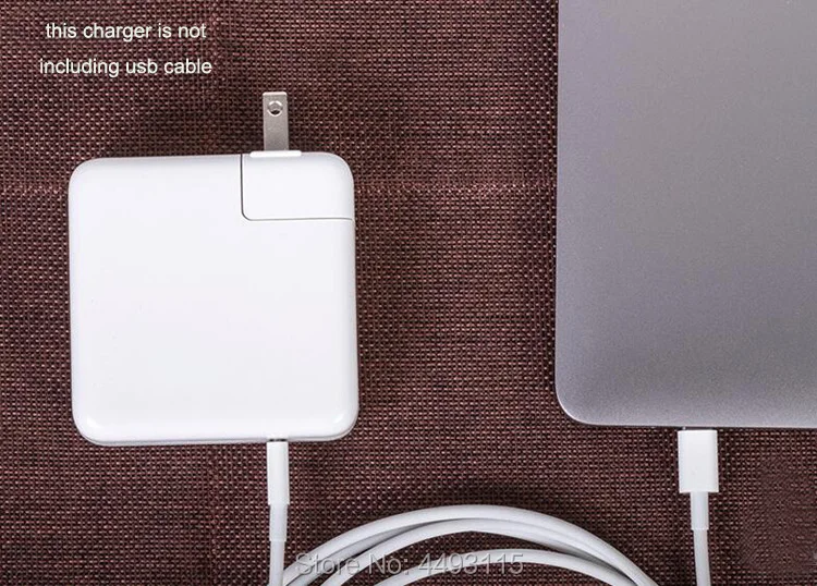 Новый 87 Вт USB C адаптер питания Замена Зарядное устройство переменного тока для Mac