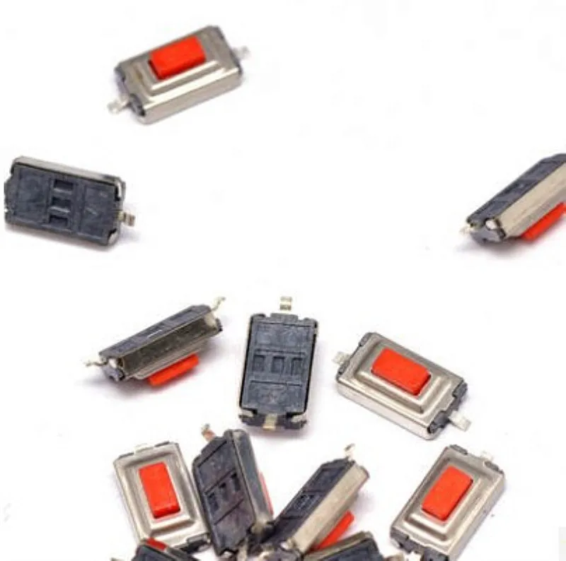 50 шт. высокое качество 3*6*2 5 мм H 3x6x2 SMD белый красный серый кнопочный переключатель