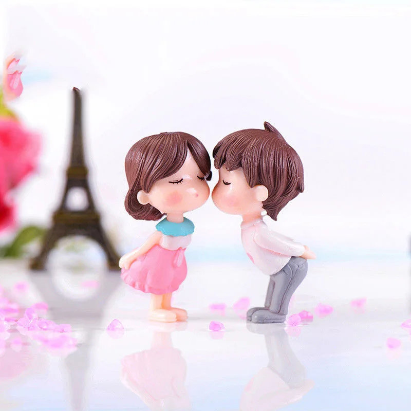 Миниатюрный любитель парные фигурки крафтовый Сказочный садовый бонсай