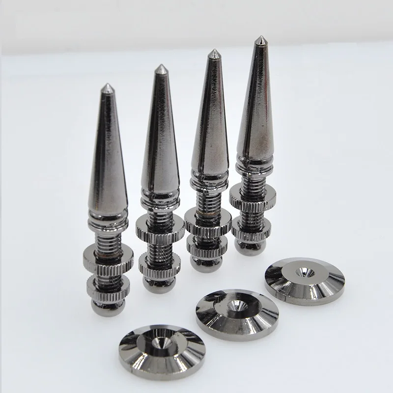 

4 Set Speaker Copper Isolation Spike Amplifier Cone Stand Feet & Base Pads Set