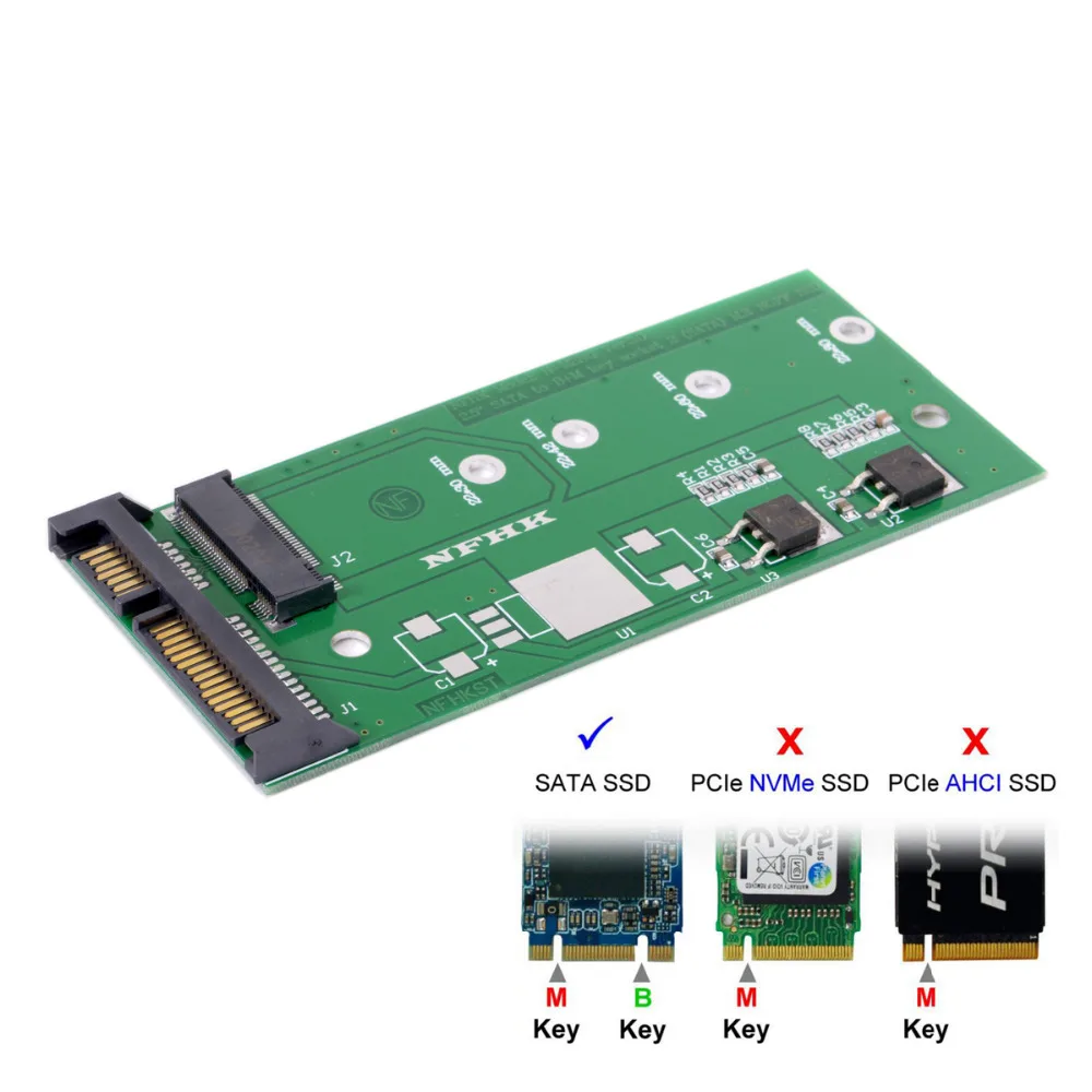 

M2 NGFF ssd SATA3 SSDs Turn Sata Adapter Expansion Card Adapter SATA to NGFF High-capacity High-power B/M-KEY