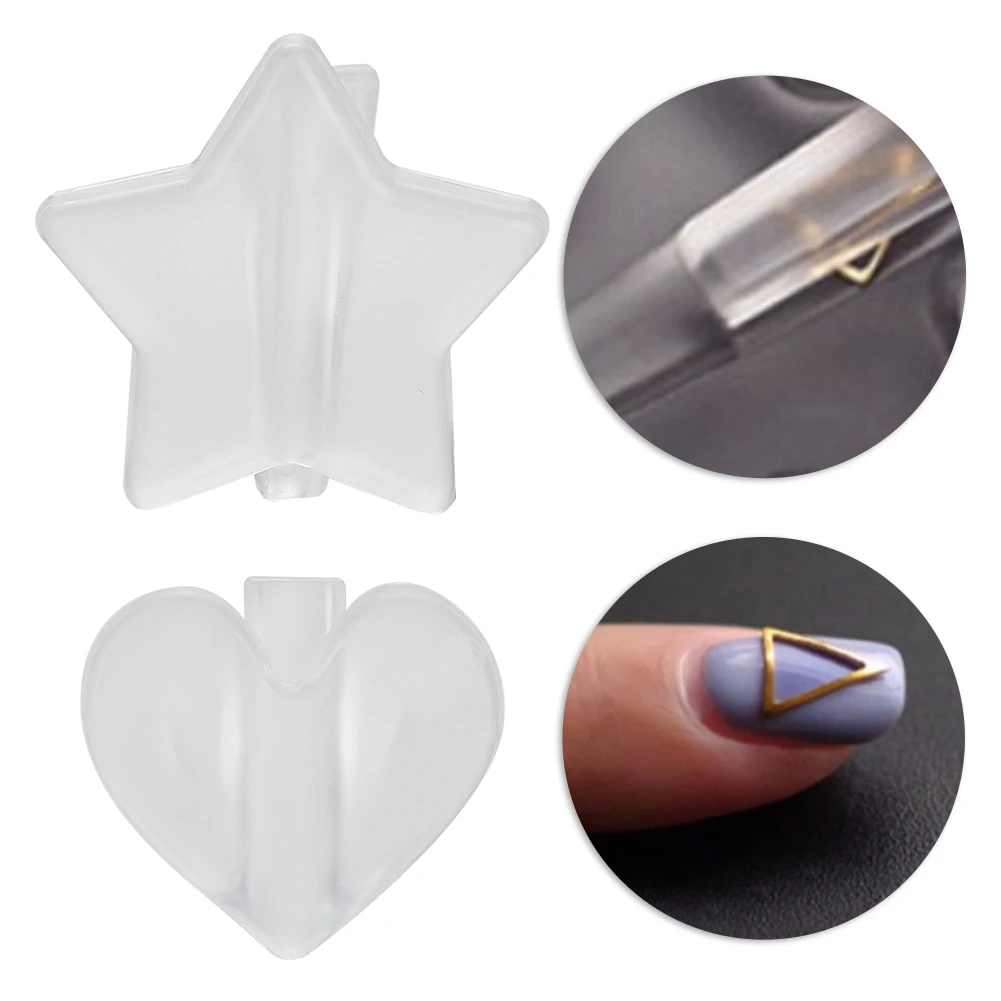 2 Types Matte Nail Bend Metal Slice Pressed Mold Curve Making Model Nails Art Equipment rhinestones nail art decorations tool | Красота и