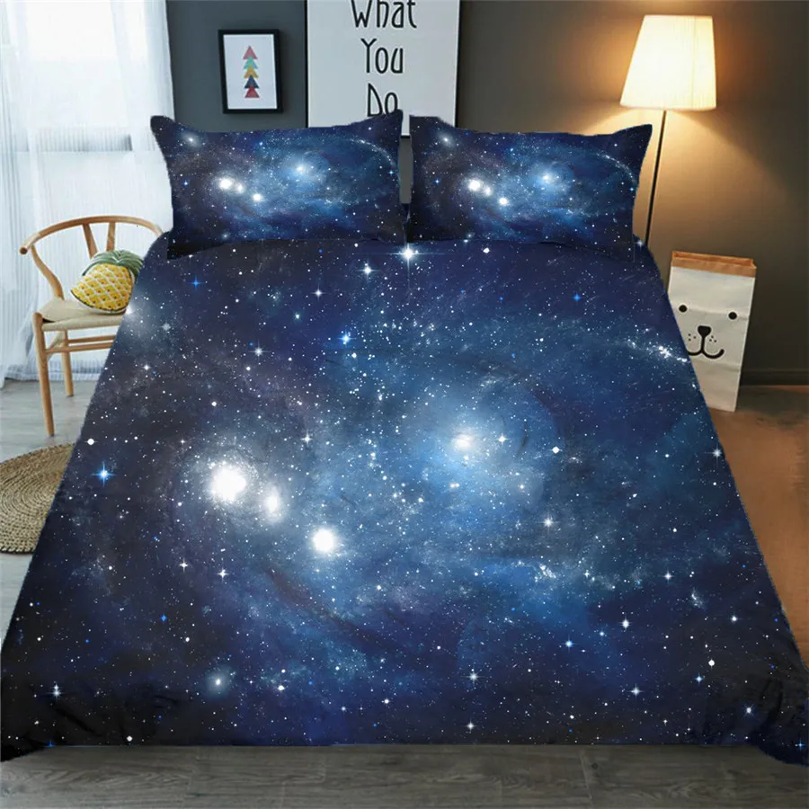 Комплект постельного белья с 3D принтом пододеяльник Galaxy Starry Sky домашний текстиль