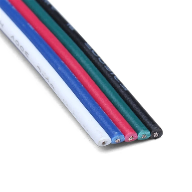 CLAITE 5 м контактный светодиодный RGB удлинитель провода разъем для 5050 3528 SMD