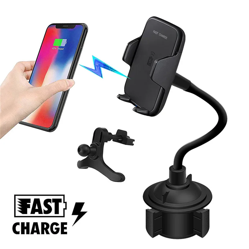 Автомобильный держатель для телефона с беспроводным автомобильным зарядным