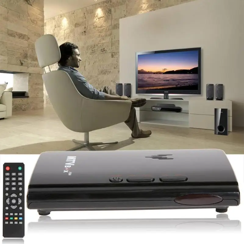 США Подключите AV к VGA RF конвертер адаптер приемник коробка для ТВ HD tv