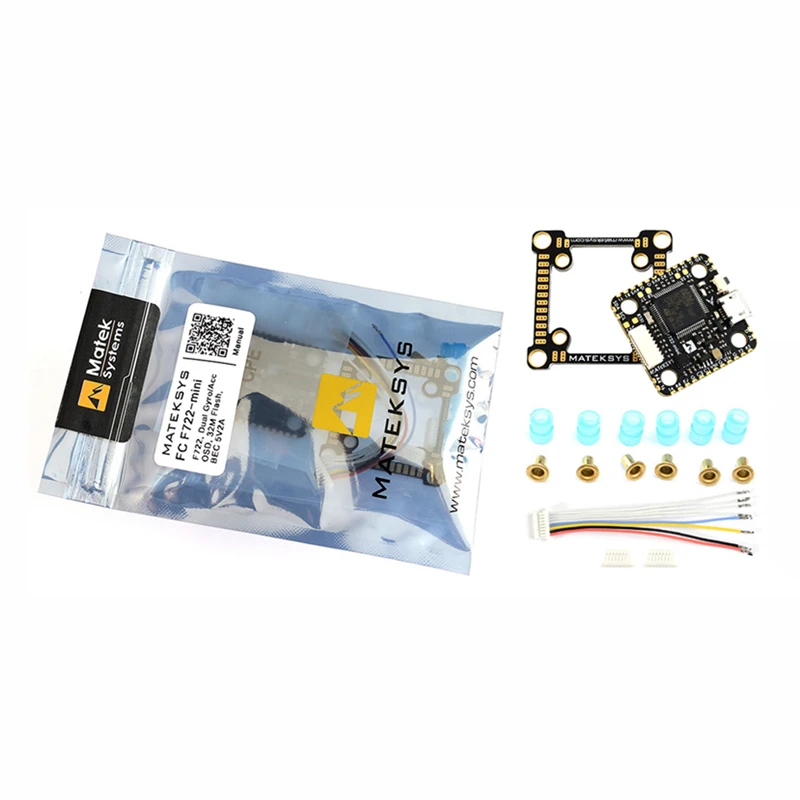 Контроллер полета matek System F722-Mini OSD двойной гироскоп/Acc 32M Flash 5V/2A BEC для