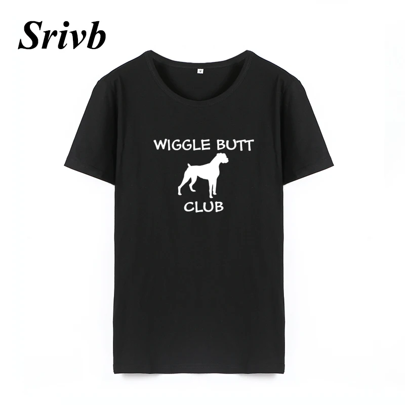 Женская футболка с мультипликационным принтом Srivb Wiggle Butt Club Camiseta Mujer забавная