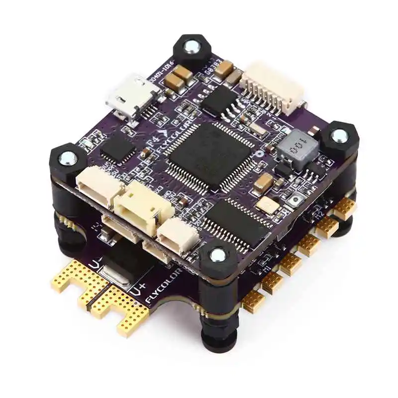 Высокая Мощность Flycolor X-башня F4 Полет контроллер OSD + 40A BLHeli_32 4 в 1 3-6 S ESC Dshot1200 ток